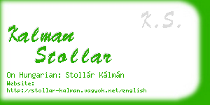 kalman stollar business card